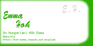 emma hoh business card